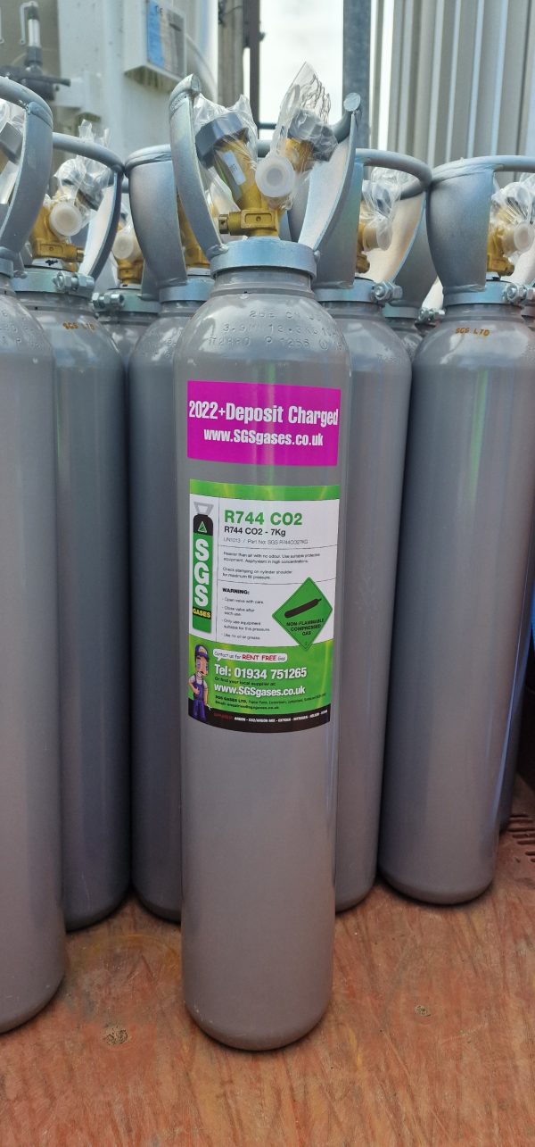 7Kg R744 Refrigerant CO2 (Dual Port)